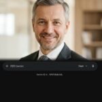 Портрет уверенного бизнесмена компании Автотехника Сочи на нейтральном фоне в студийном освещении